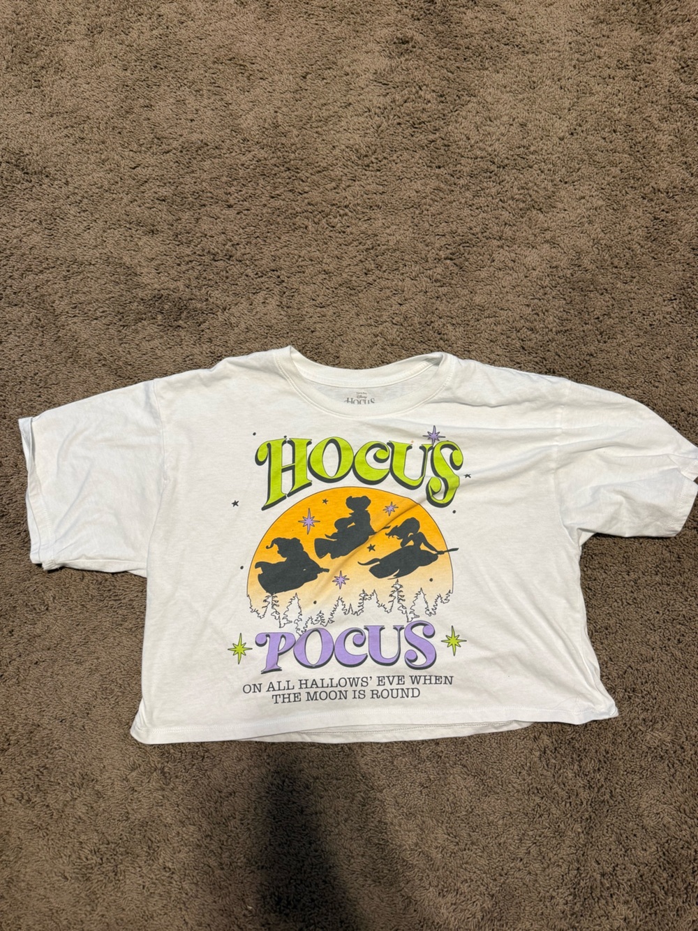 Disney Hocus Pocus T-Shirt “On All Hallow’s Eve When The Moon Is Round” crop XL